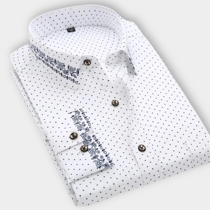 ENZO™ | Nautical Print Shirt