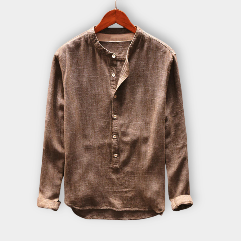 WOLF™ | Men's Buttoned Linen Shirt