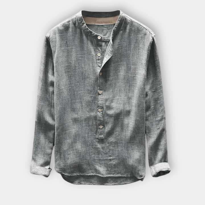 WOLF™ | Men's Buttoned Linen Shirt