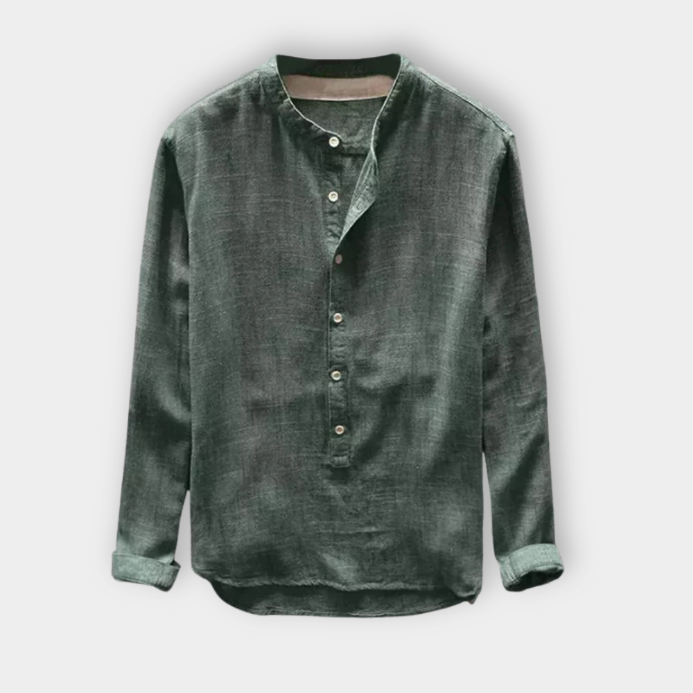WOLF™ | Men's Buttoned Linen Shirt