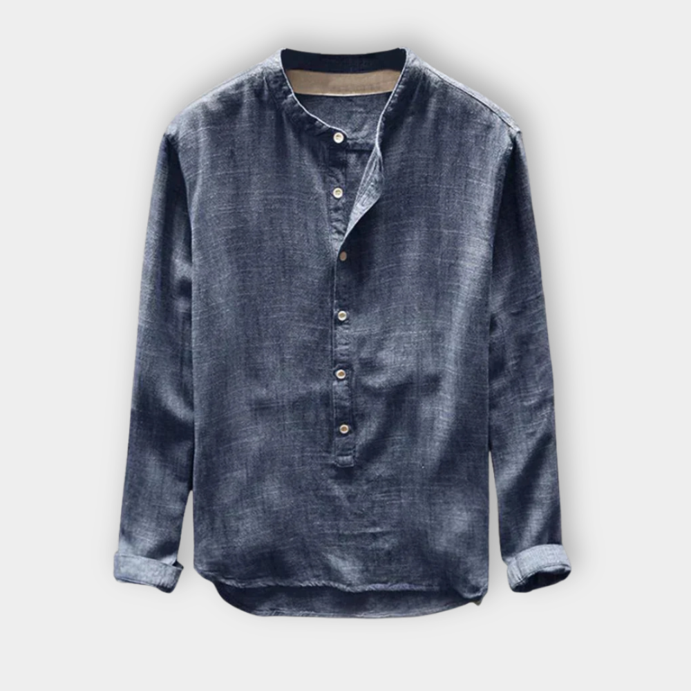 WOLF™ | Men's Buttoned Linen Shirt