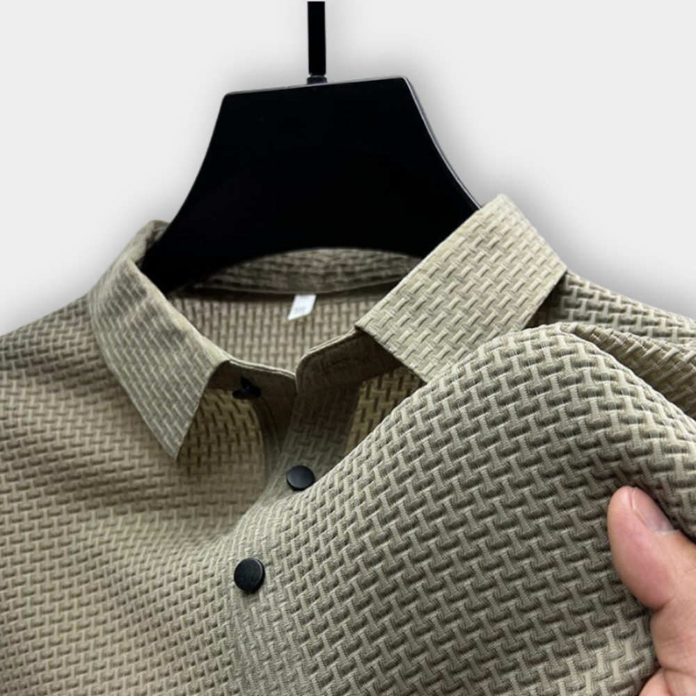DRAVEN™ | Textured Polo Shirt