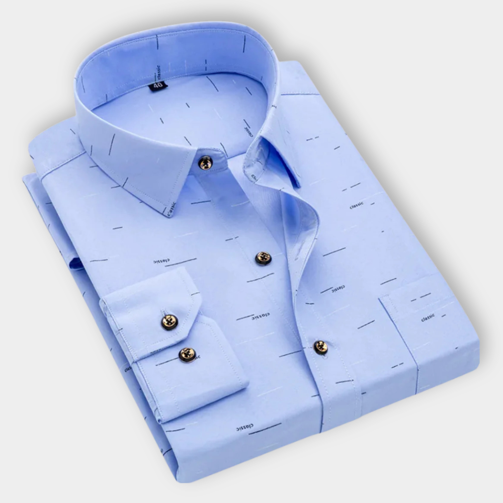 ENZO™ | Nautical Print Shirt