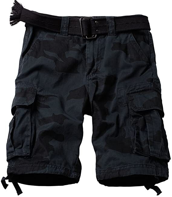 GRAYSON™ | Men's Belted Casual Cargo Shorts