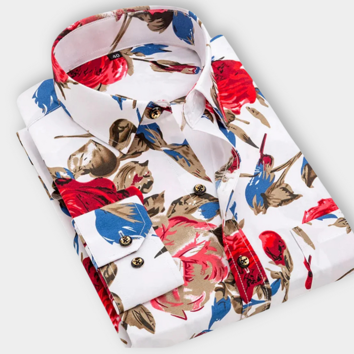 ENZO™ | Nautical Print Shirt