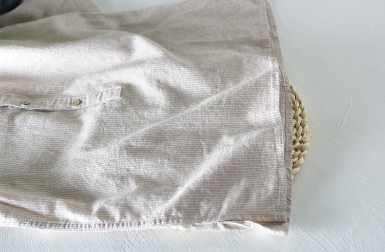 MARCEL™ | Linen Casual Buttons Henley Shirt
