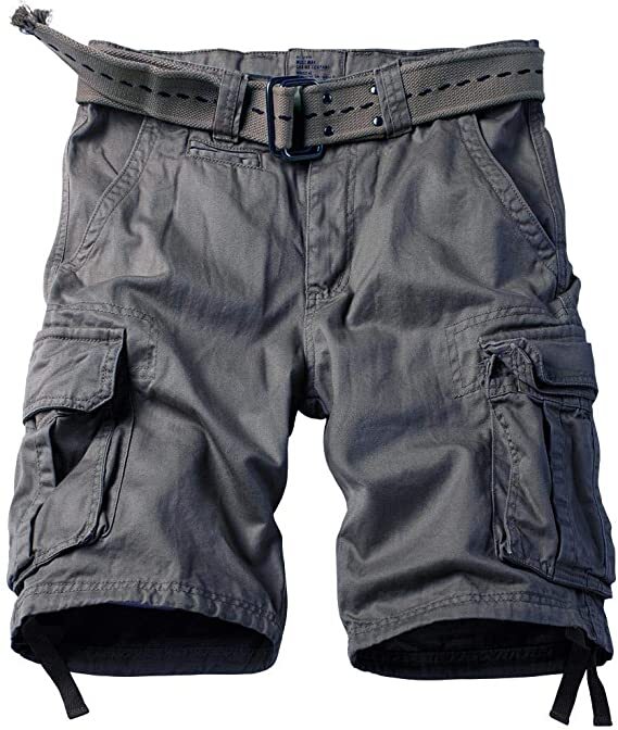 GRAYSON™ | Men's Belted Casual Cargo Shorts