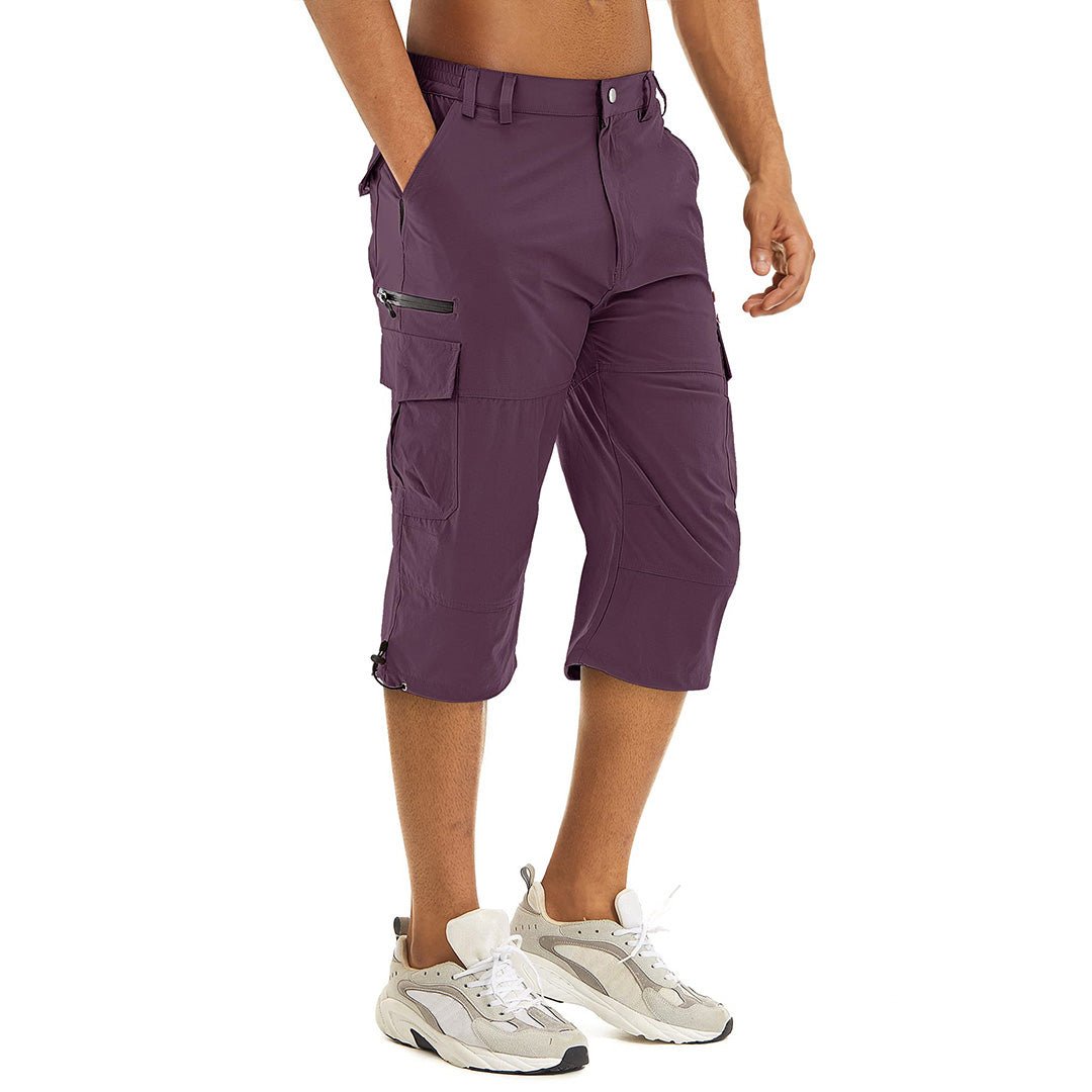 Men's Hiking Shorts 3/4 Quick-Dry Cargo Shorts